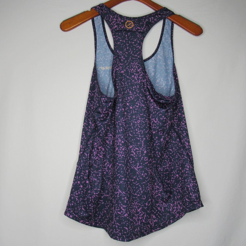 Zoot Purple Abstract Print Racer Back Sport Tank Top Women's L Large - Picture 7 of 8